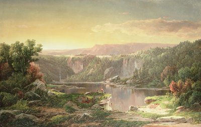 メリーランド州ピエモンテの近くの山の湖 作： William Sonntag