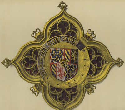 Charles the Bold、ブルゴーニュ公、c 1469-1476-7（chromolitho） 作： William St John Hope
