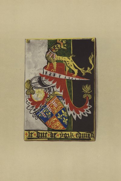 ラングレーのエドモンド・プランタジネット卿、ケンブリッジ伯爵、ヨーク公、1361-1402（クロモリト） 作： William St John Hope