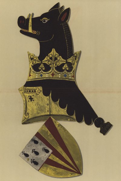 ラルフ・バセット卿、ドレイトンのバセット卿、1368-1390（クロモリト） 作： William St John Hope