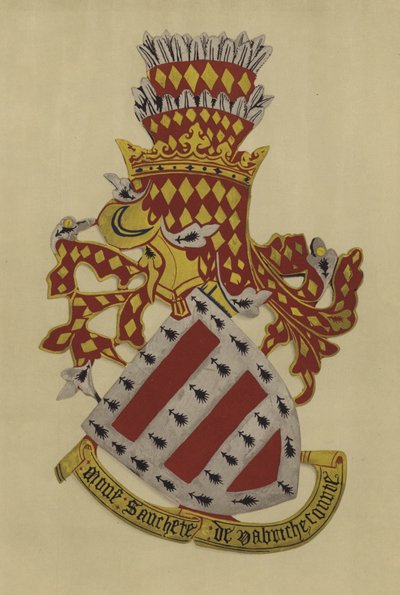 Sanchet Dabrichecourt卿、1348-c 1360（クロモリト） 作： William St John Hope