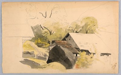 風景の研究、スイス 作： William Stanley Haseltine