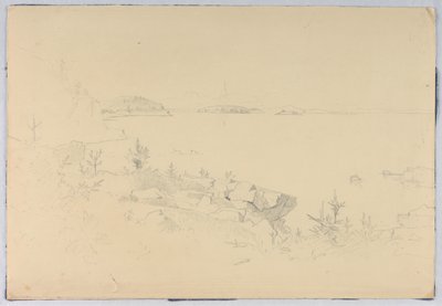 海景の研究。 ポーキュパイン諸島、バーハーバー、メイン州 作： William Stanley Haseltine