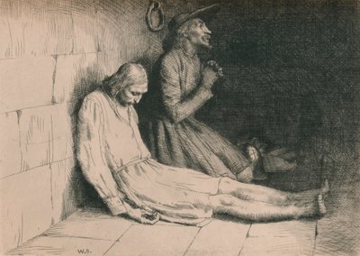 クリスチャンであり、希望に満ちたダンジョン、c1916 作： William Strang
