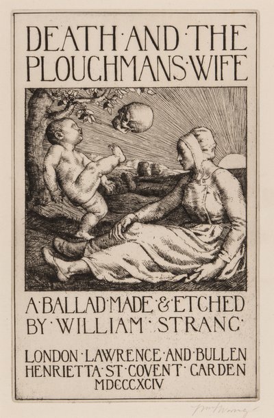 死とプラウマンズの妻、1892年 作： William Strang
