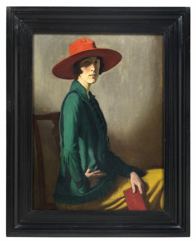 赤い帽子の女 作： William Strang