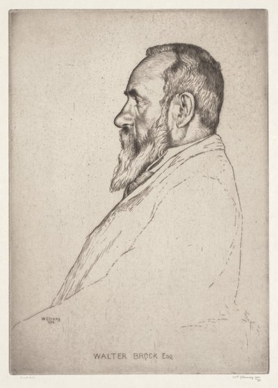 ウォルター・ブロックの肖像 作： William Strang