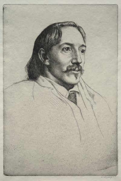ロバートルイスバルフォースティーブンソン、1893年。 作： William Strang