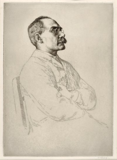 ラドヤードキプリング（1865-1936）、パブ。 1898 作： William Strang