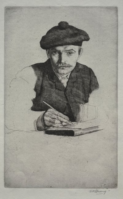 自画像 作： William Strang
