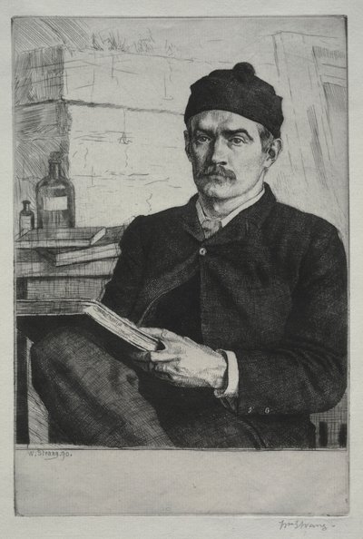 自画像 作： William Strang