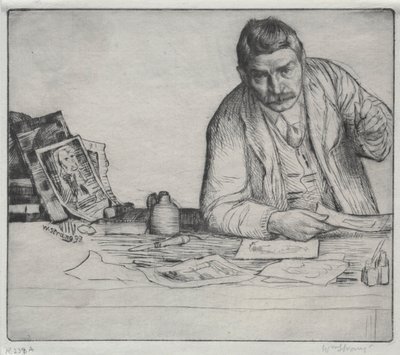 自画像 - 「エッチャー」 作： William Strang