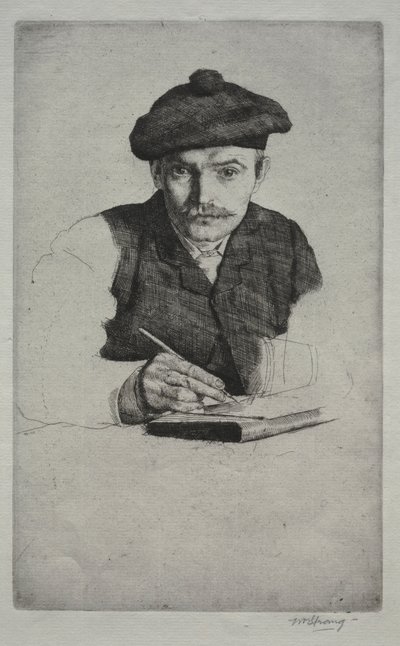 自画像、1885年。 作： William Strang