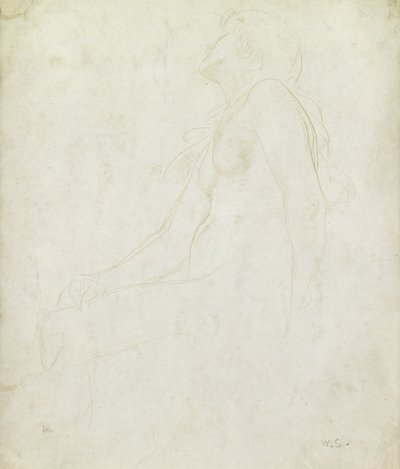 ヌードの研究（紙のゴールドポイント） 作： William Strang