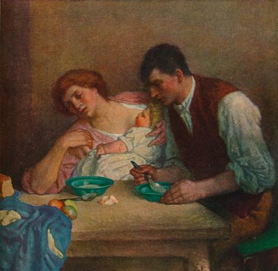 晩餐、1905、1906 作： William Strang