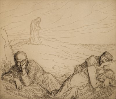 庭の苦悶 作： William Strang