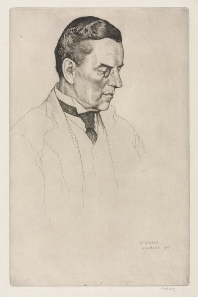 右の名誉あるジョセフ・オースティン・チェンバレン 作： William Strang