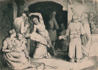 忠実なむち打ち、c1916 作： William Strang
