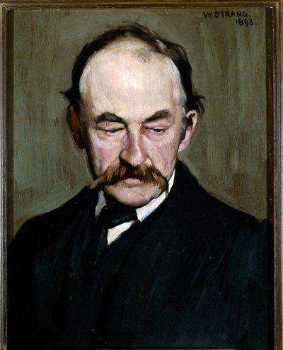 トーマス・ハーディー《肖像》1893年（油彩・パネル） 作： William Strang