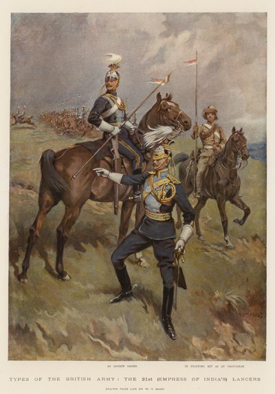 英国陸軍の種類、21番目（インドの皇后）のランサー 作： William T. Maud