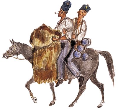 A Forage Fatigue Bono Johnny, Crimean War, c.1854-1856 (watercolor) 作： William Thomas Markham