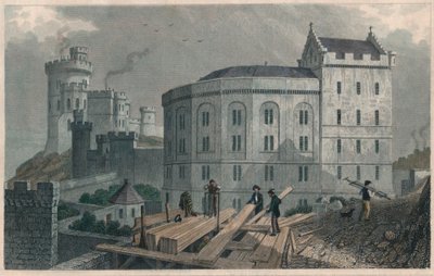 ブライドウェルのイーストエンドと刑務所総督邸、エジンバラ、1829年 作： William Tombleson