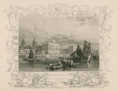 グリニッジ病院、ロンドン 作： William Tombleson