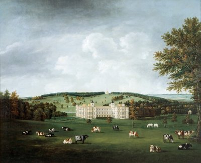オードリー・エンドとリング・ヒル・テンプル 1788年頃（キャンバスに油彩） 作： William Tomkins