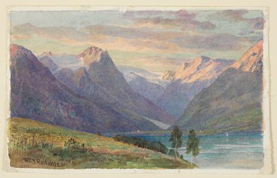ノルウェーのフィヨルド 作： William Trost Richards