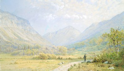 フランコニアノッチ、ニューハンプシャー、1872年。 作： William Trost Richards