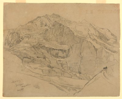 風景, ユングフラウ, スイス 作： William Trost Richards