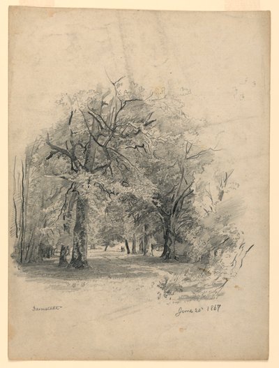 風景, ダルムシュタット, ドイツ 作： William Trost Richards