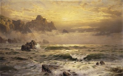 モーニングミスト、ガーンジー、1898 作： William Trost Richards
