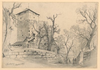 ニュルンベルク城、ドイツ 作： William Trost Richards