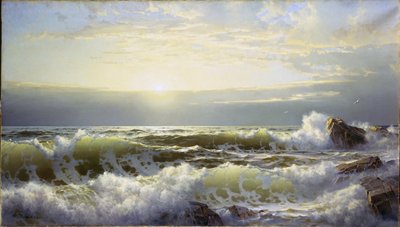 コネチカット州外、ニューポート、1904 作： William Trost Richards