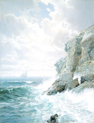 煉獄の崖、1876年。 作： William Trost Richards
