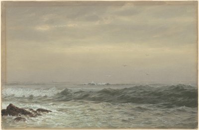 岩と砕波 作： William Trost Richards