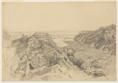 「楽園から煉獄へ、ニューポート」のための研究 作： William Trost Richards