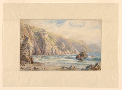 「ムーラン・ユエ・ベイ、ガーンジー」のための習作 作： William Trost Richards