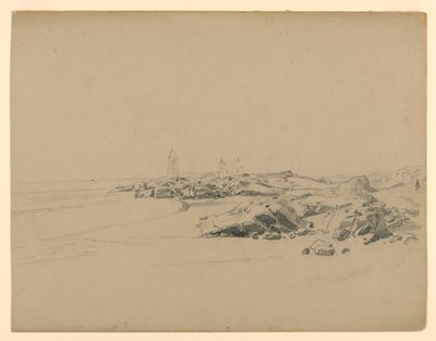 海岸の研究、ポイント ジュディス、ロードアイランド州 作： William Trost Richards