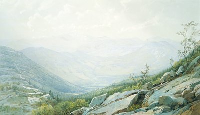 1872年、カーサージュ山からのワシントン山。 作： William Trost Richards