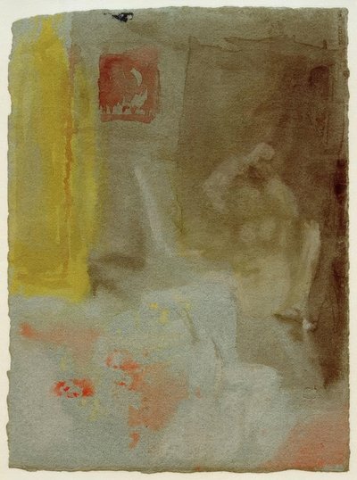 女性ヌードのある寝室 作： Joseph Mallord William Turner