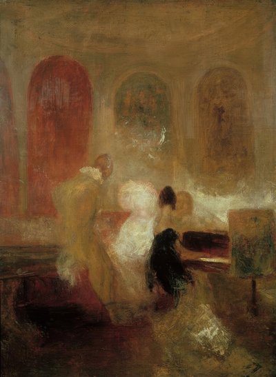 音楽パーティー、イーストカウズ城（イーストカウズ城での音楽） 作： Joseph Mallord William Turner
