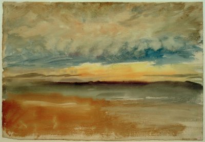 嵐の夕日 作： Joseph Mallord William Turner