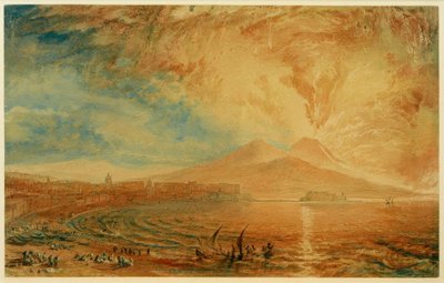 ナポリ湾（ベスビオ怒り） 作： Joseph Mallord William Turner