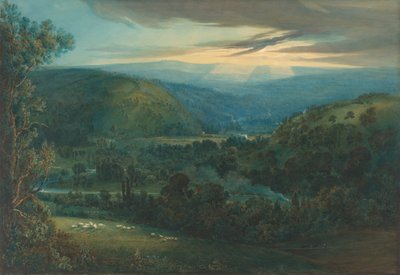デボンの谷間の夜明け」1832年 作： Joseph Mallord William Turner