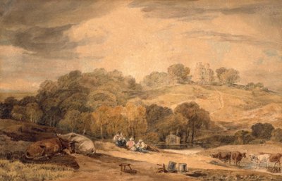 ドニントン城、ニューベリー、バークシャー 作： Joseph Mallord William Turner