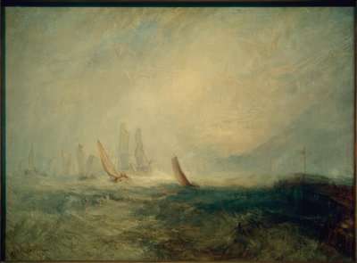 障害のある船をポートルイスダールに運ぶ漁船 作： Joseph Mallord William Turner