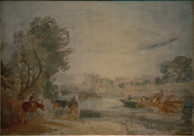 テムズ川から見たハンプトン・コート 作： Joseph Mallord William Turner