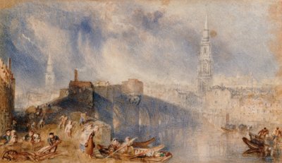 ネス川の向こうからのインバネス 作： Joseph Mallord William Turner